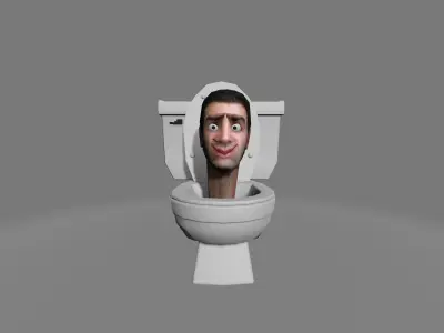 Skibidi Toilet 2 Low-poly 3D model