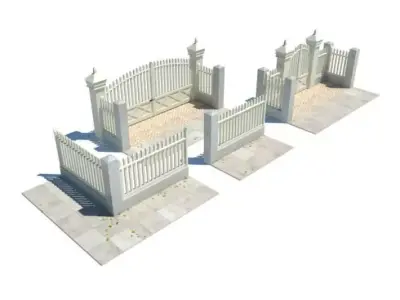 Exterior Gate Puzzle 15 Am116 3D model