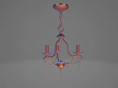 Classic chandelier 3D model buy
