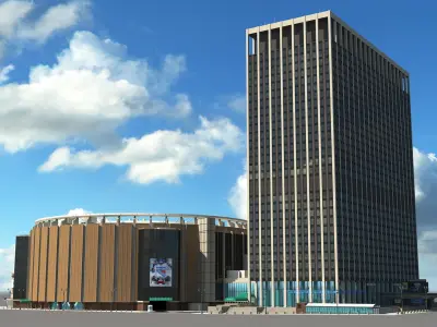  Madison Square Garden with Banners 