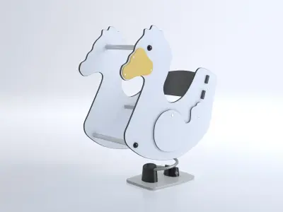 Playground Swings by HAGS Low-poly 3D model