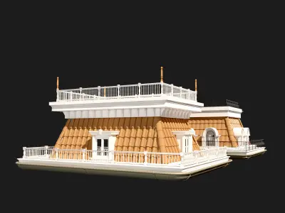 Mansard Roof 3 3D model