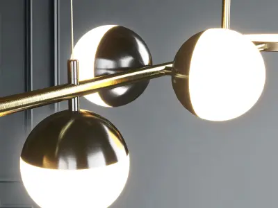 BWG pendentif led lamps Low-poly 3D model