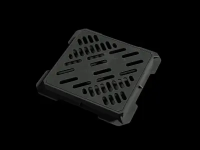 Manhole Low-poly 3D model