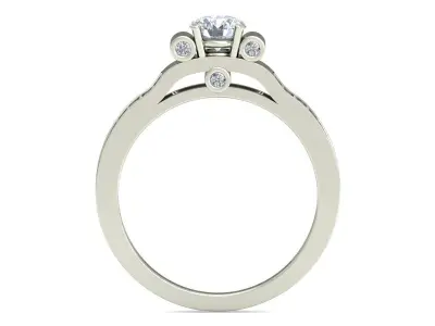 Women Ring  Render 3dm STL OBJ FBX Details 3D print model 65