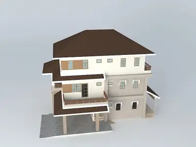 House 3 FL P302 3D model