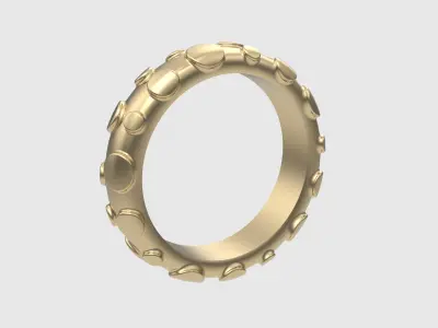 Modern Textured Ring JDBCo 3D print model