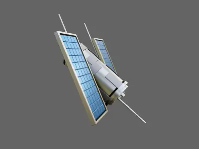 Satellite - Satelite Espacial Low-poly 3D model