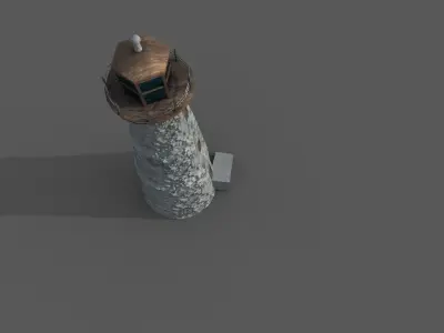 Light House Low-poly Low-poly 3D model