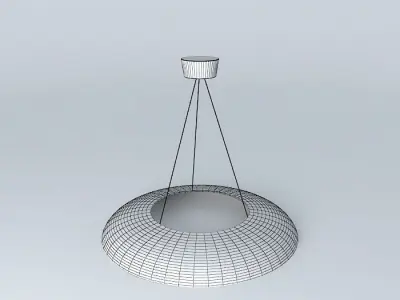 Lamp circular pendant light Free 3D model