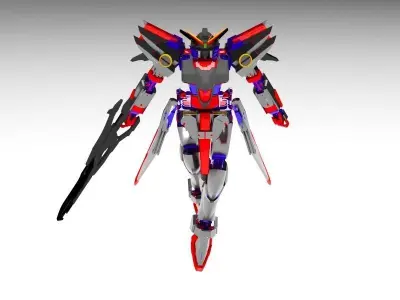 robot futuristic spaceship 3D model