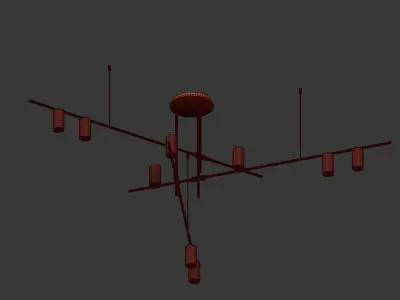 Tribes Chandelier Lightology 3D model