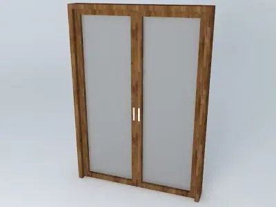 Glass door 1 50 Free 3D model