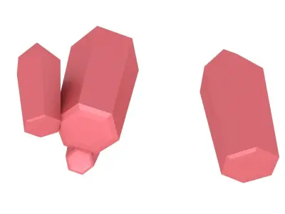 Crystal Low-poly 3D model