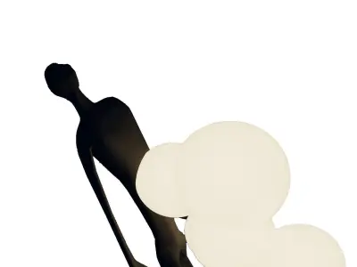 Human Sculpture Lamp 3D Model 3D model