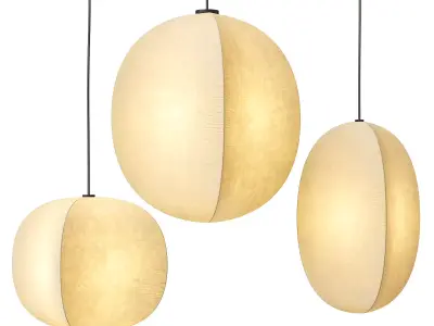Casola Globe Pendant Lights 3D model