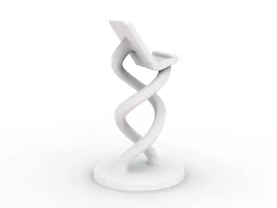 Twisted Phone Holder 3D Printable 3D print model