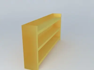 bookcase door-cd yellow Free 3D model