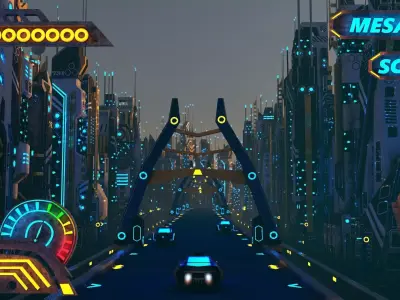 Sci-Fi Building-07 Low-poly 3D model