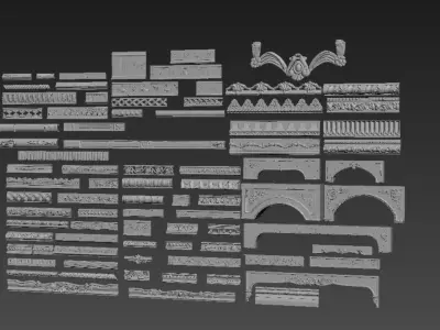 European decorative lines and components Texture