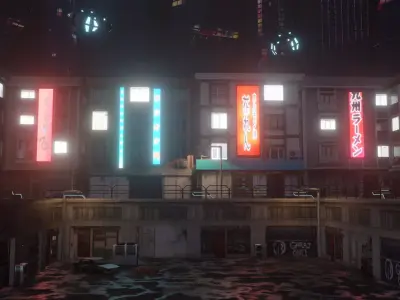 Cyberpunk Street Theme 3D model