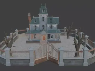 Haunted House 3d Model 3D model