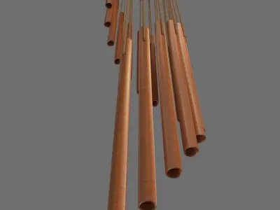 Metal Wind Chime 3D model