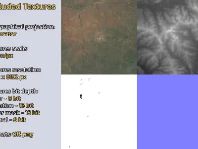 Tamale Ghana City Landscape 3D Model 3D model