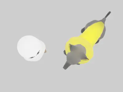 Indirect lighting of Mejed and Anubis 3D model