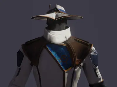 Cypher Rigged - Valorant Low-poly 3D model