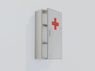 Medical Cabinet - Low-poly PBR Low-poly 3D model