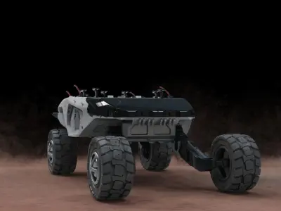 Vehicle mars transporter 3D model