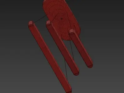 RETTA pair of sticks 3D model