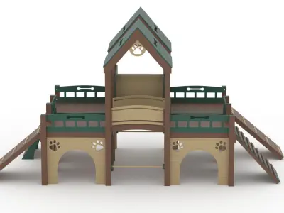 Deluxe Kennel Club Playground 3D model