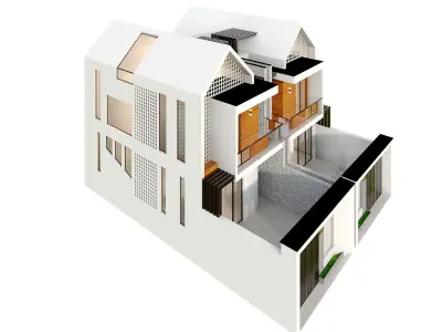 Modren house 07 3D model
