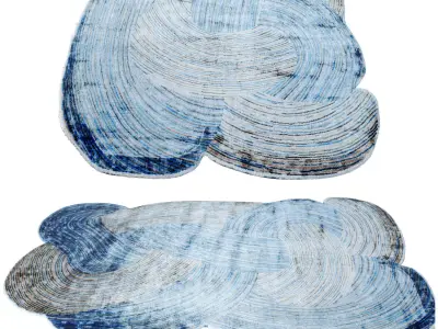 Bluebell Azalea Carpet Low-poly 3D model