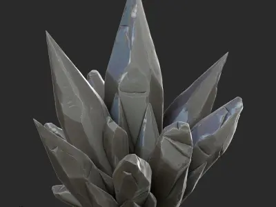 3D Crystal Stones 3D model