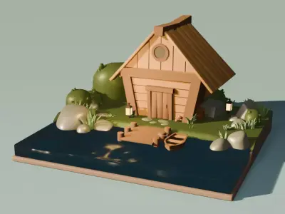 cozy house 3D model