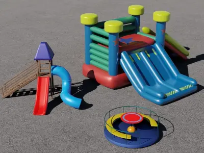 3 Rides 3D models 3D Model Pack