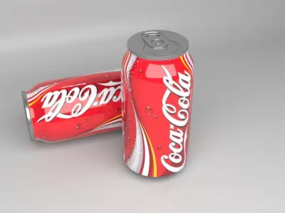Coca Cola Cans 3D model