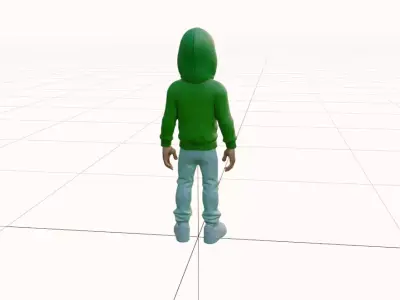 Stylized Urban Hero  High-Fidelity Premium 3D Character Model Low-poly 3D model