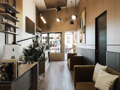 Studio-Photography modern office interior design 3D model