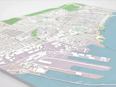 Cityscape Tartus Syria 3D model