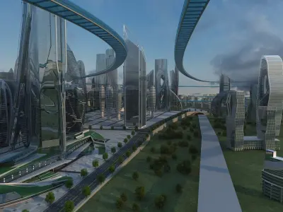 Future city 2 3D model