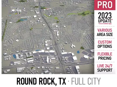 Round Rock  Low-poly 3D model