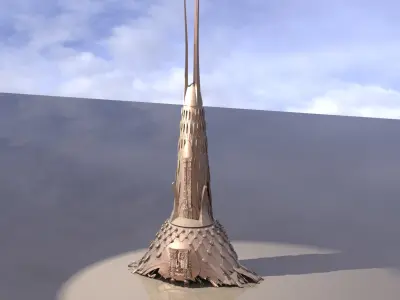 Babylonian Tower relic 2  3D model