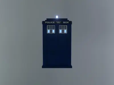 DOCTOR WHO - MATT SMITH TARDIS - Rogue Film Productions Low-poly 3D model