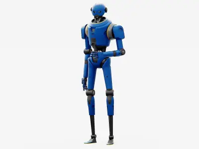 IMPERIAL PROTOCOL DROID V-2   RIGGED 3D model