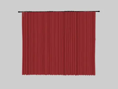 Curtain 3D model 16