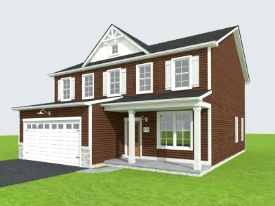 Cape Cod House 38 3D model